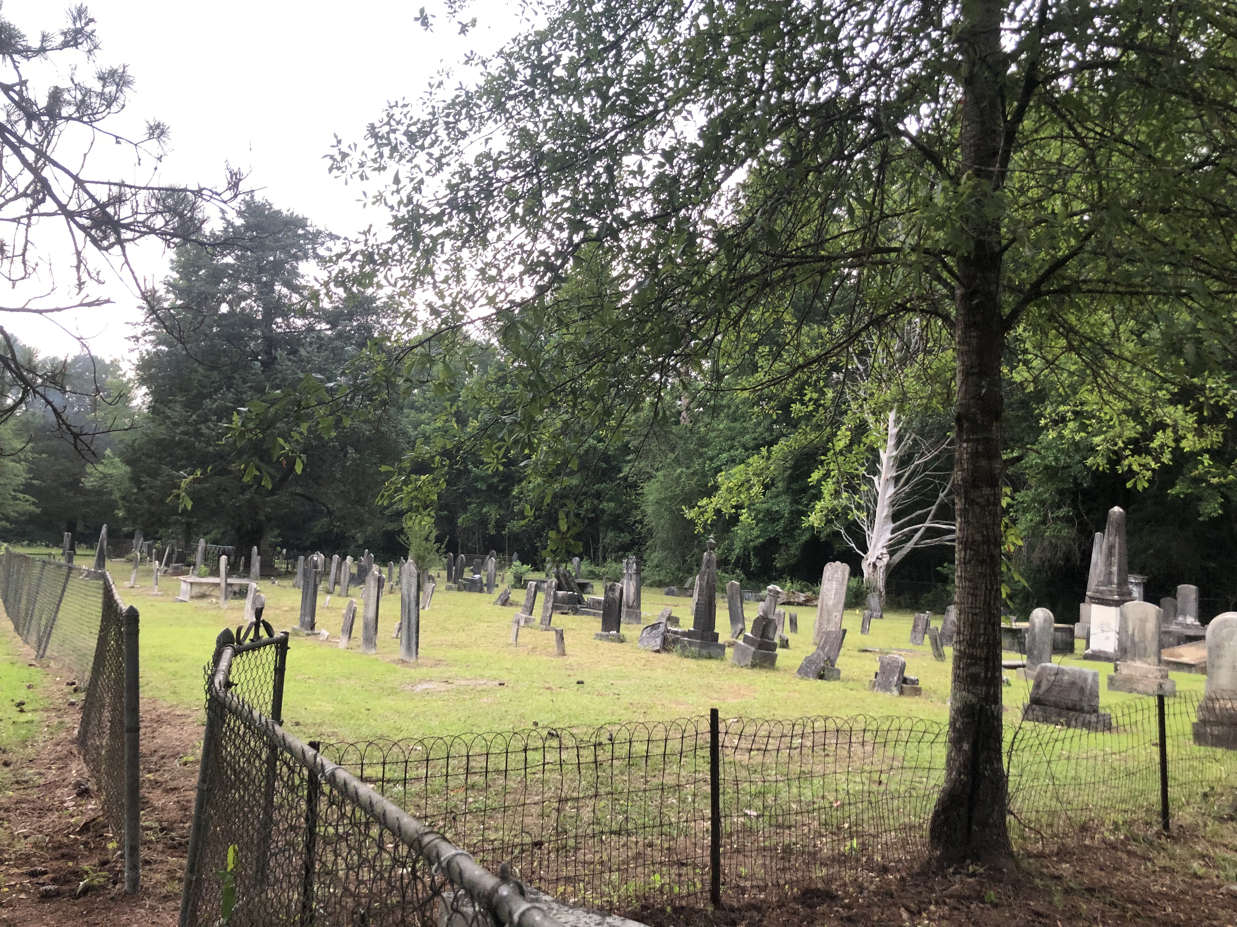 Photo of the adjacent cemetery