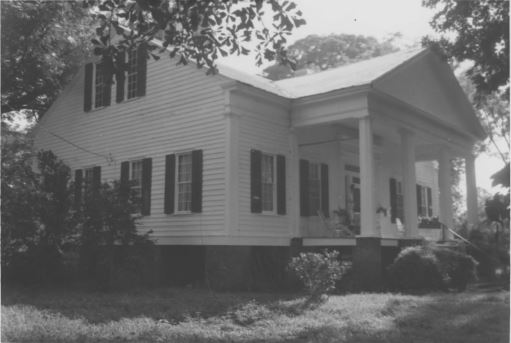 AN old photo of the house